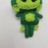 Green handsewn Gillman body on a white background