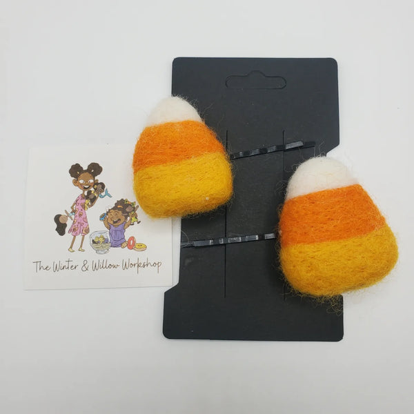Candy Corn Hairpins
