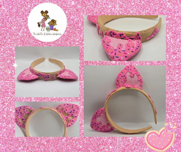 Frosted kitty headband