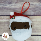 Black Santa Ornament