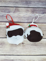 Black Mr. & Mrs. Clause Set