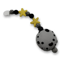 Over the Moon Pacifier Clip