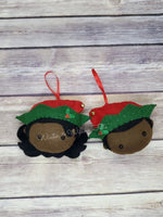 Black Elf Ornaments Set