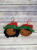 Black Elf Ornaments Set